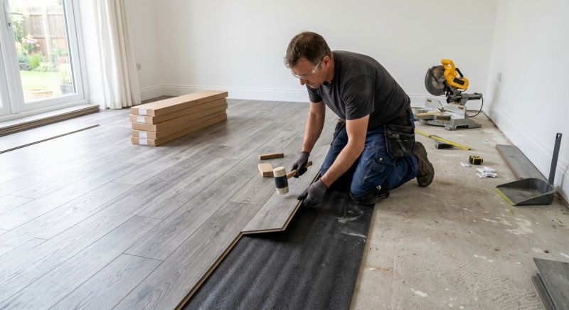 Laminate Floor Installation in Clay County, IN