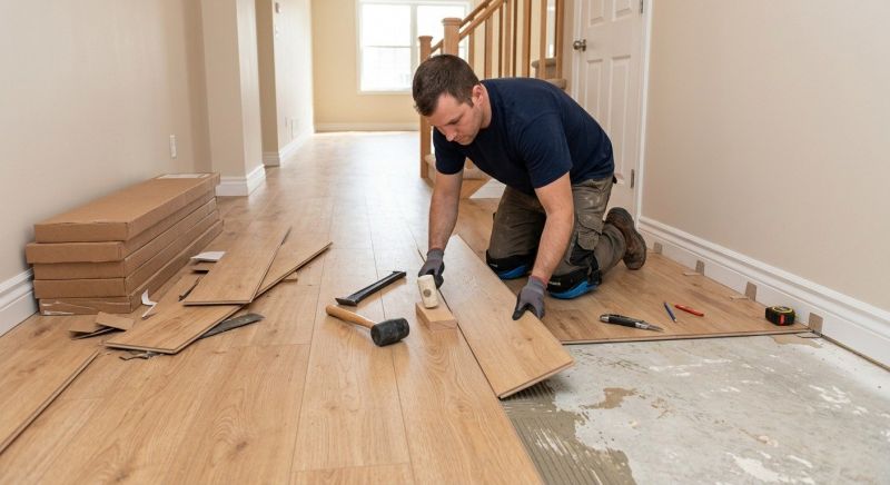 Laminate Floor Installation in Mecca, IN