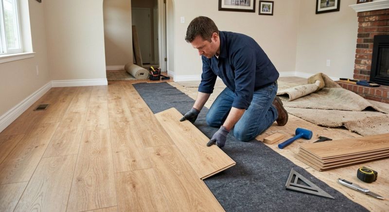 Laminate Floor Remodeling in Parke County, IN