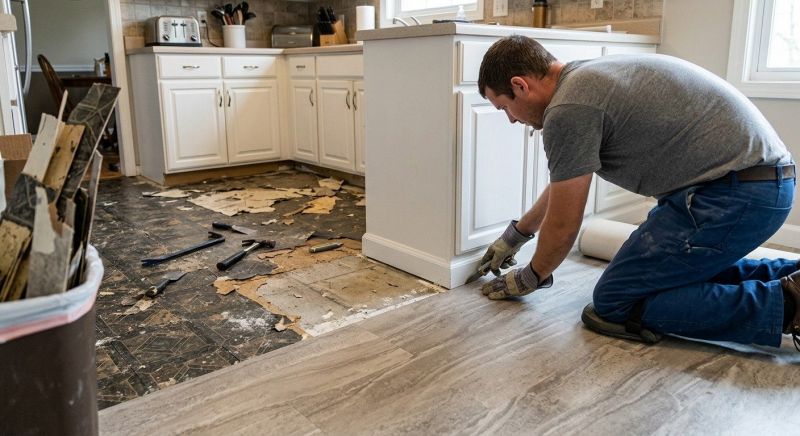Linoleum Floor Installation in West Terre Haute, IN