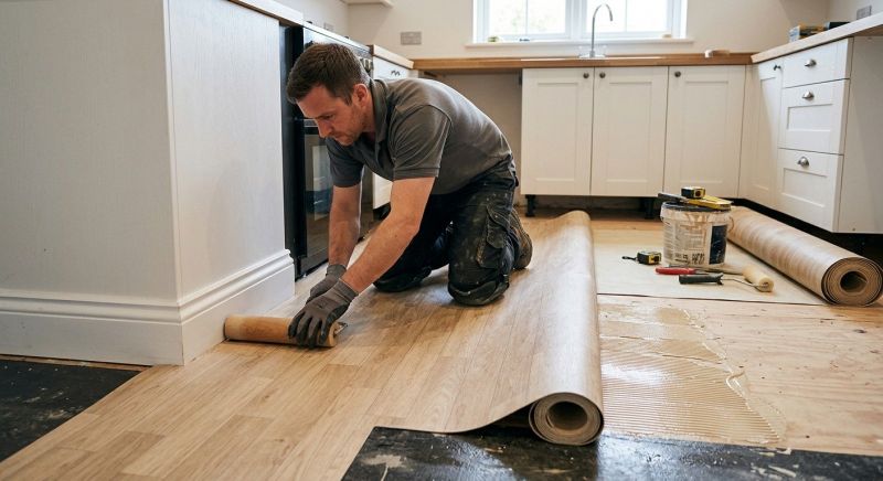 Sheet Linoleum Installation in Mecca, IN