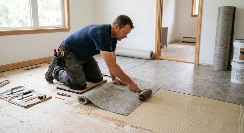 Sheet Vinyl Installation in Mecca, IN